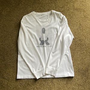 Helmut Lang “Seen by The Artist Series” long-sleeve shirt.